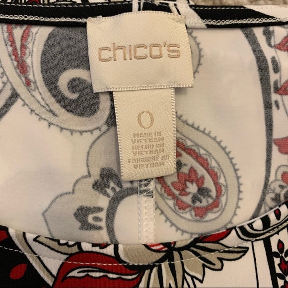 Chico’s Paisley Sheath Midi Dress Size 0 (S) - Picture 3 of 4